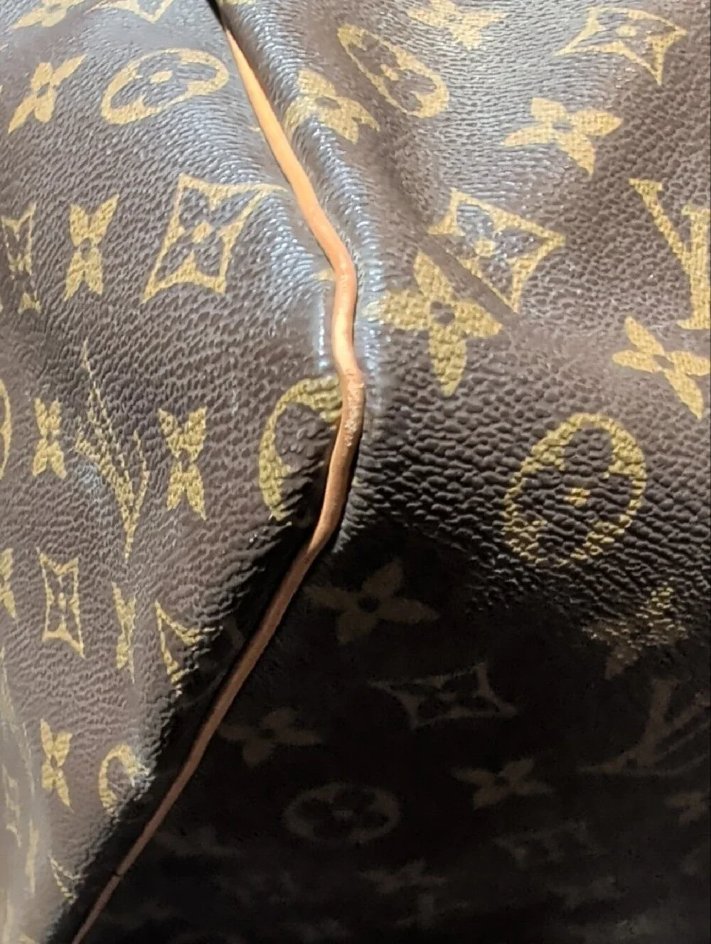 Louis Vuitton Brown Monogram Keepall 60 Boston Bag